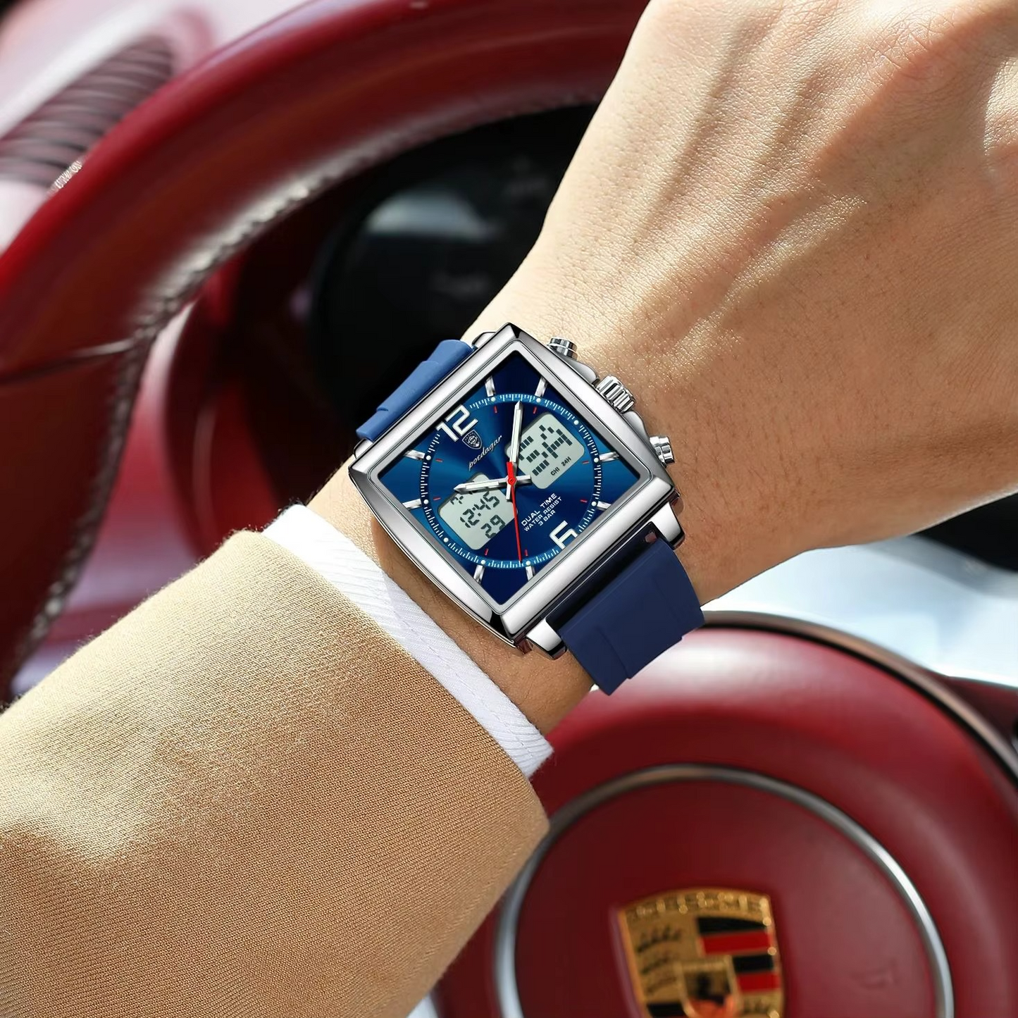 ⚡RELOJ DUALTIME POEDAGAR DE LUJO⚡