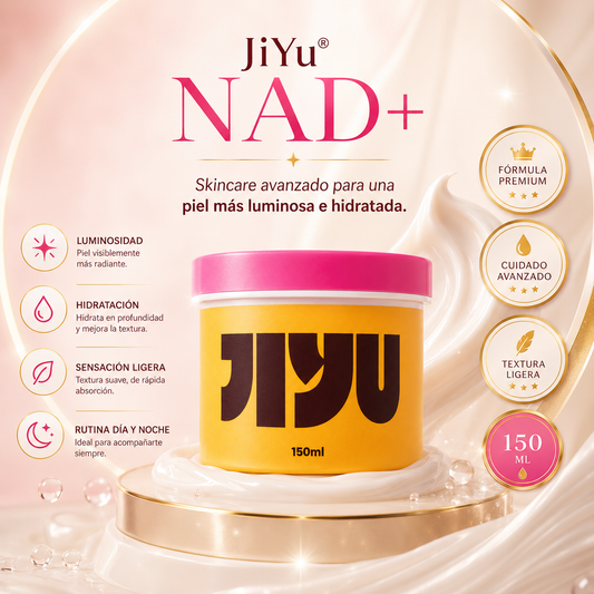 JiYu® NAD+ Cellular Glow: Crema facial revitalizante con ácido hialurónico X5