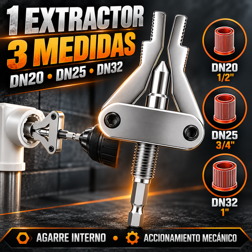 XtractTube Pro™ - Extractor Mecánico para Tuberías Rotas