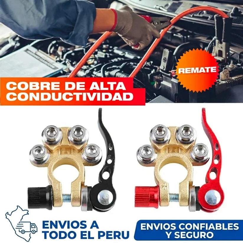 Kit Conector Rápido a Terminal de Batería – Conecta la Batería Firme y Sin Chispas
