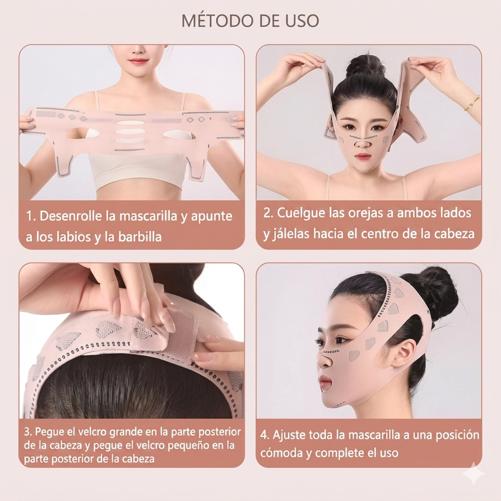 Reafirmante Facial Lifting– Reduce Apariencia de Papada (Pack de 3unidades)+ Guía de Cuidado