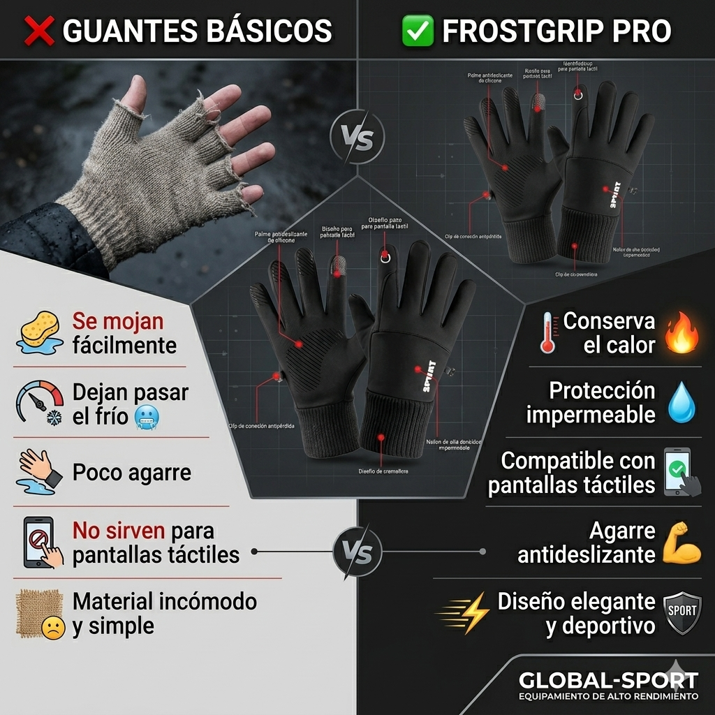🧤 FROSTGRIP PRO – GUANTES CON TECNOLOGÍA IMPERMEABLE Y AISLAMIENTO TÉRMICO ❄️
