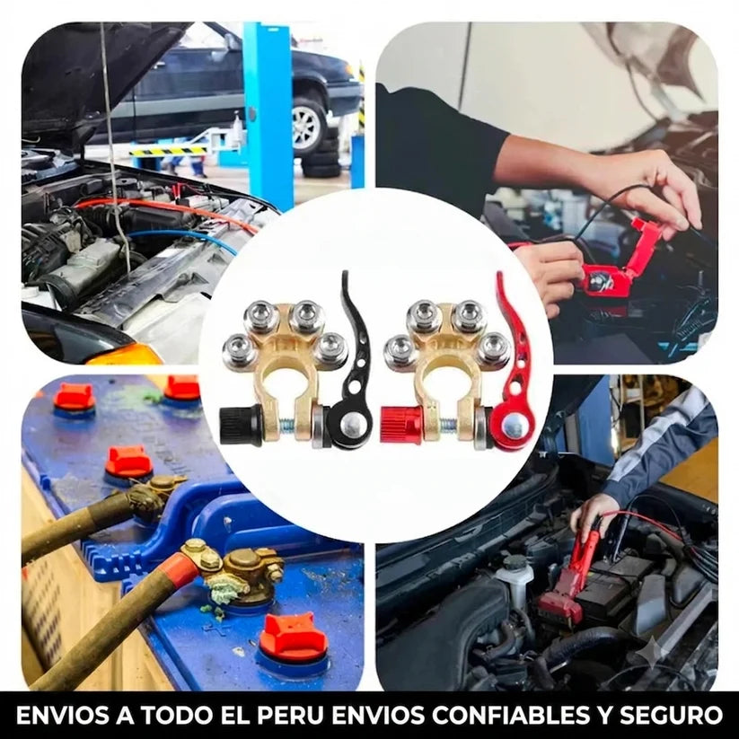 Kit Conector Rápido a Terminal de Batería – Conecta la Batería Firme y Sin Chispas