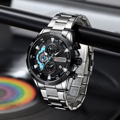 RELOJ DE LUJO CURREN STEEL POWER🔥