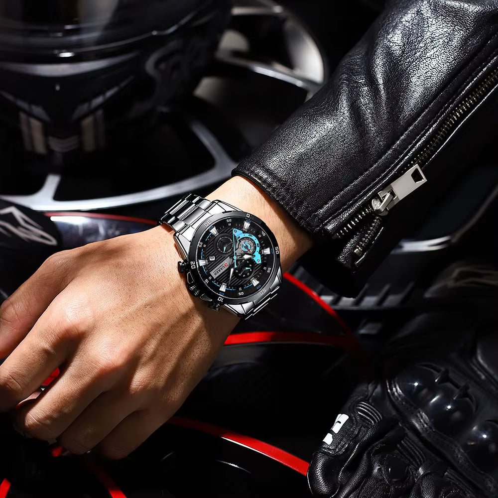 RELOJ DE LUJO CURREN STEEL POWER🔥