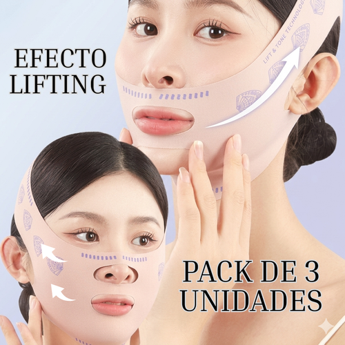 Reafirmante Facial Lifting– Reduce Apariencia de Papada (Pack de 3unidades)+ Guía de Cuidado