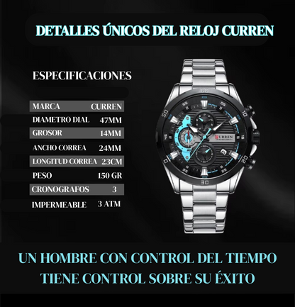 RELOJ DE LUJO CURREN STEEL POWER🔥