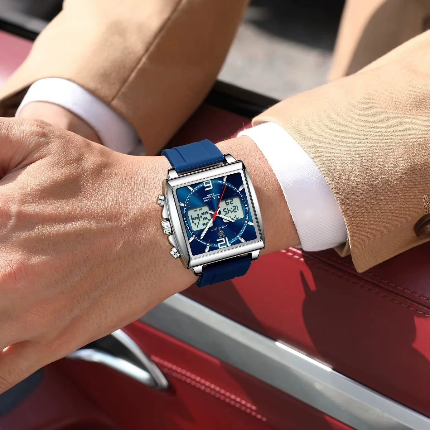 ⚡RELOJ DUALTIME POEDAGAR DE LUJO⚡