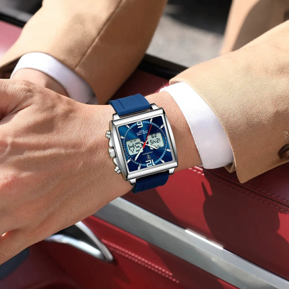 ⚡RELOJ DUALTIME POEDAGAR DE LUJO⚡