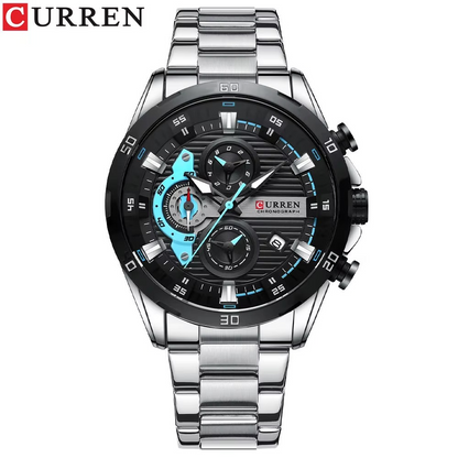 RELOJ DE LUJO CURREN STEEL POWER🔥