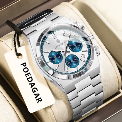 🔱RELOJ DE LUJO POEDAGAR TITANIUM BLANCO💎