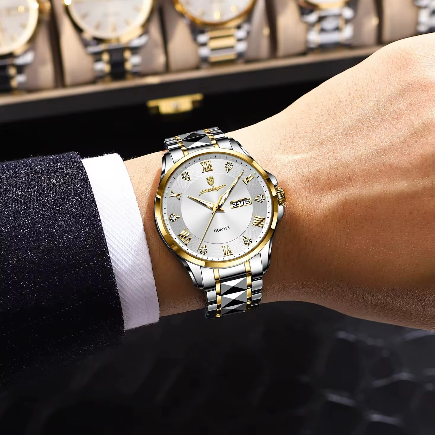 ⌚Reloj de Lujo Poedagar Golden White💥